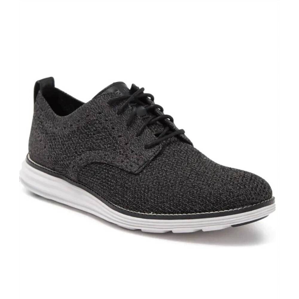 Cole Haan Zerogrand Stitchlite Wingtip Oxford Charcoal Gray Mens Sneakers C24948